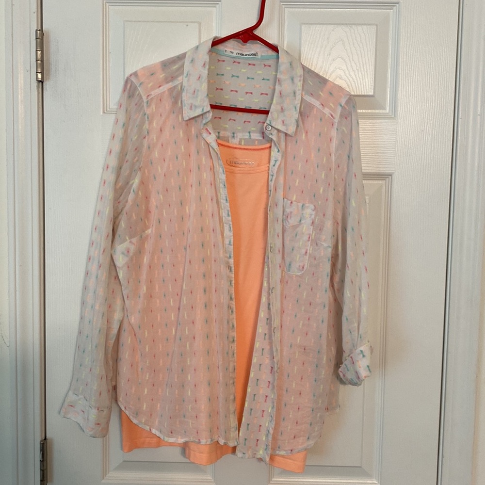 Maurice’s button up and Tank Top